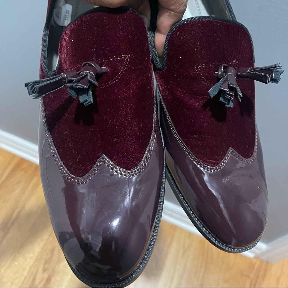 Topman ‘Dame Wingtip’ Loafers shoe in Burgundy Sz 12 / 45 - Picture 9 of 15